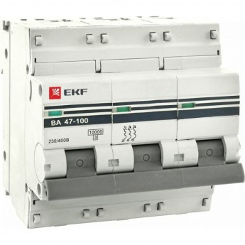 Автоматический выключатель EKF PROXIMA 3P 4А (C) 4,5kA ВА 47-63 Автоматический выключатель EKF PROXIMA 3P 4А (C) 4,5kA ВА 47-63